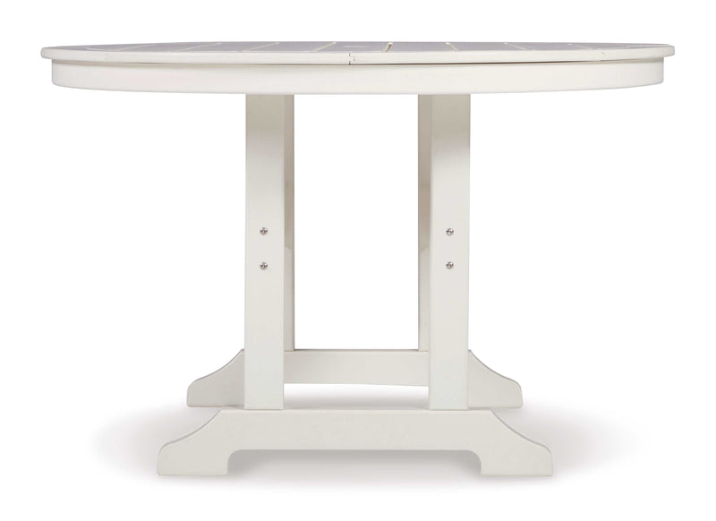 Crescent Luxe White Outdoor Dining Table - Ornate Home