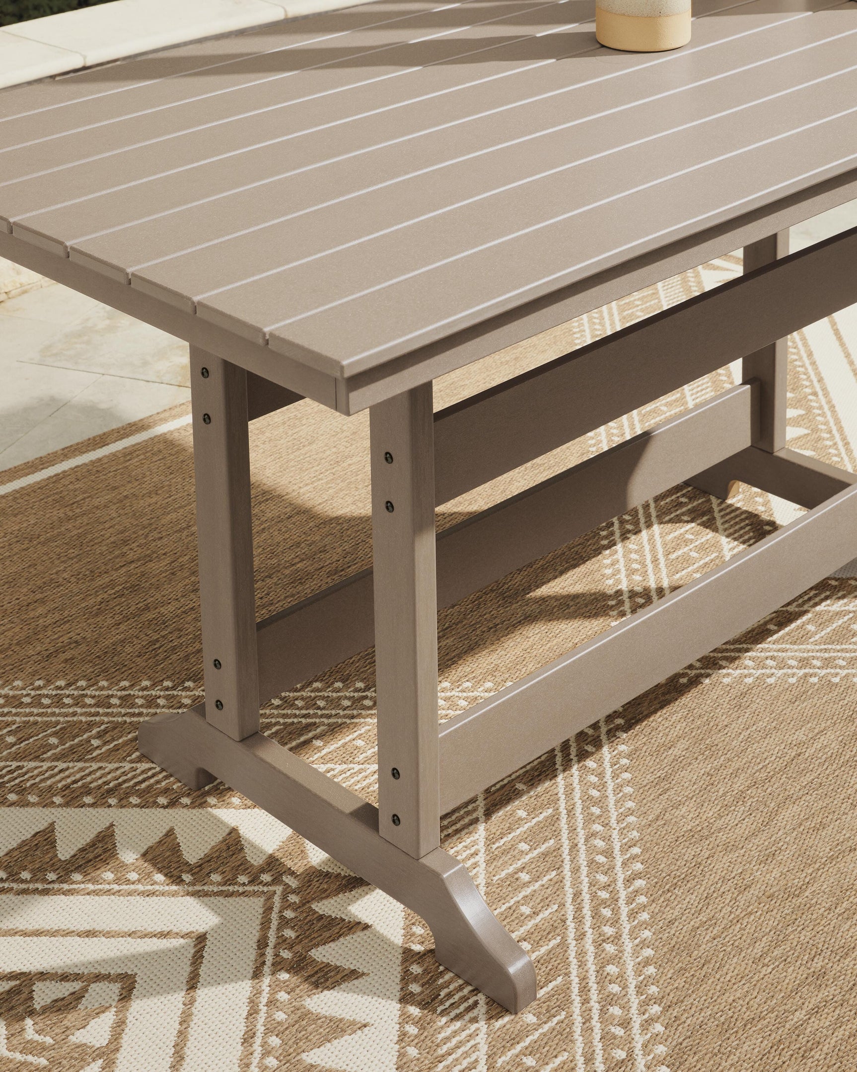 Sandy Dune Medium Brown Outdoor Counter Height Dining Table