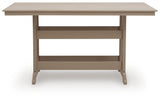 Sandy Dune Medium Brown Outdoor Counter Height Dining Table