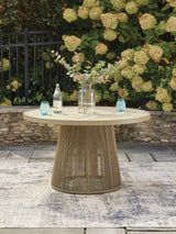Ocean Park Beige Outdoor Dining Table