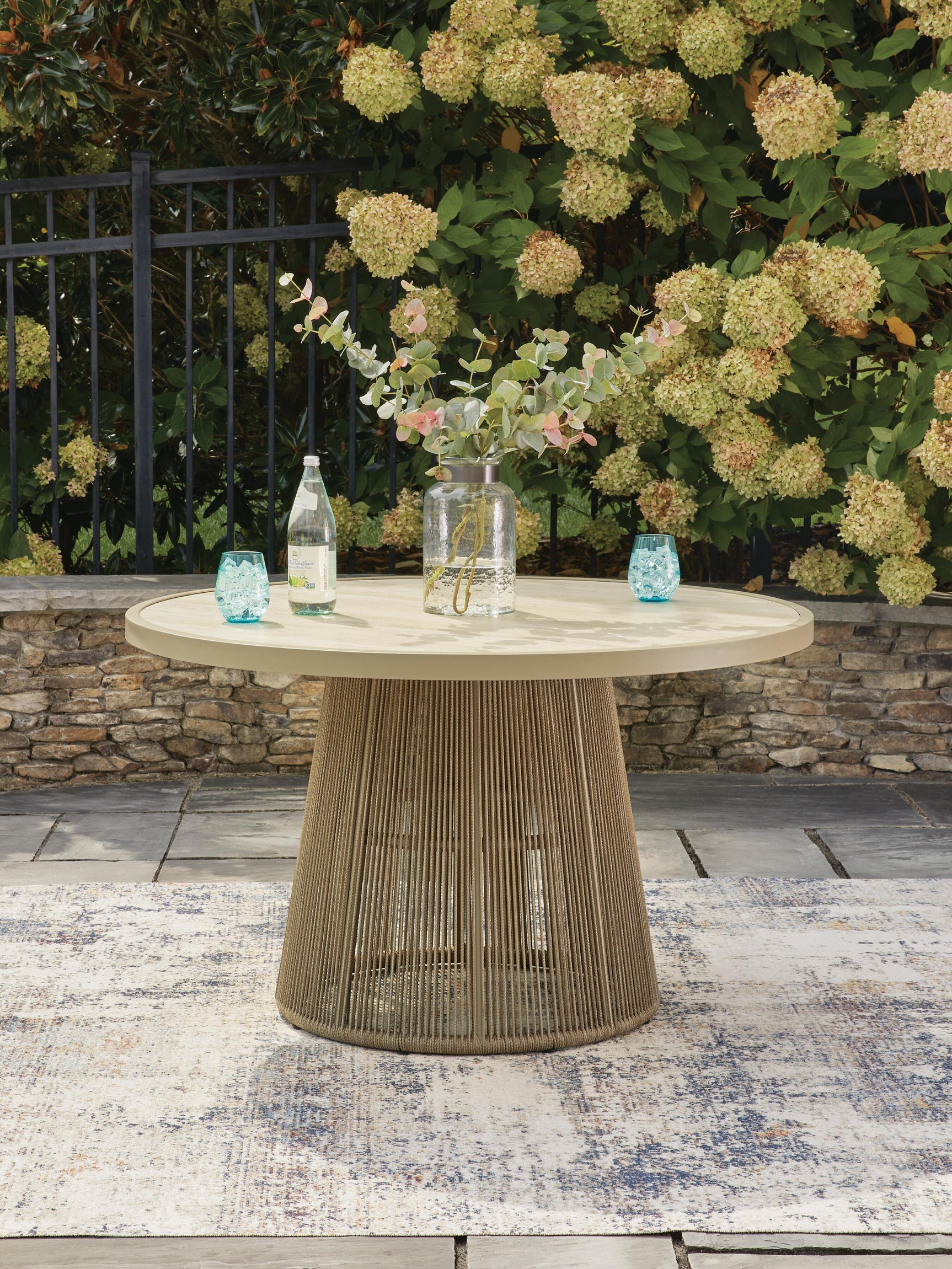 Ocean Park Beige Outdoor Dining Table