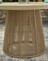 Ocean Park Beige Outdoor Dining Table