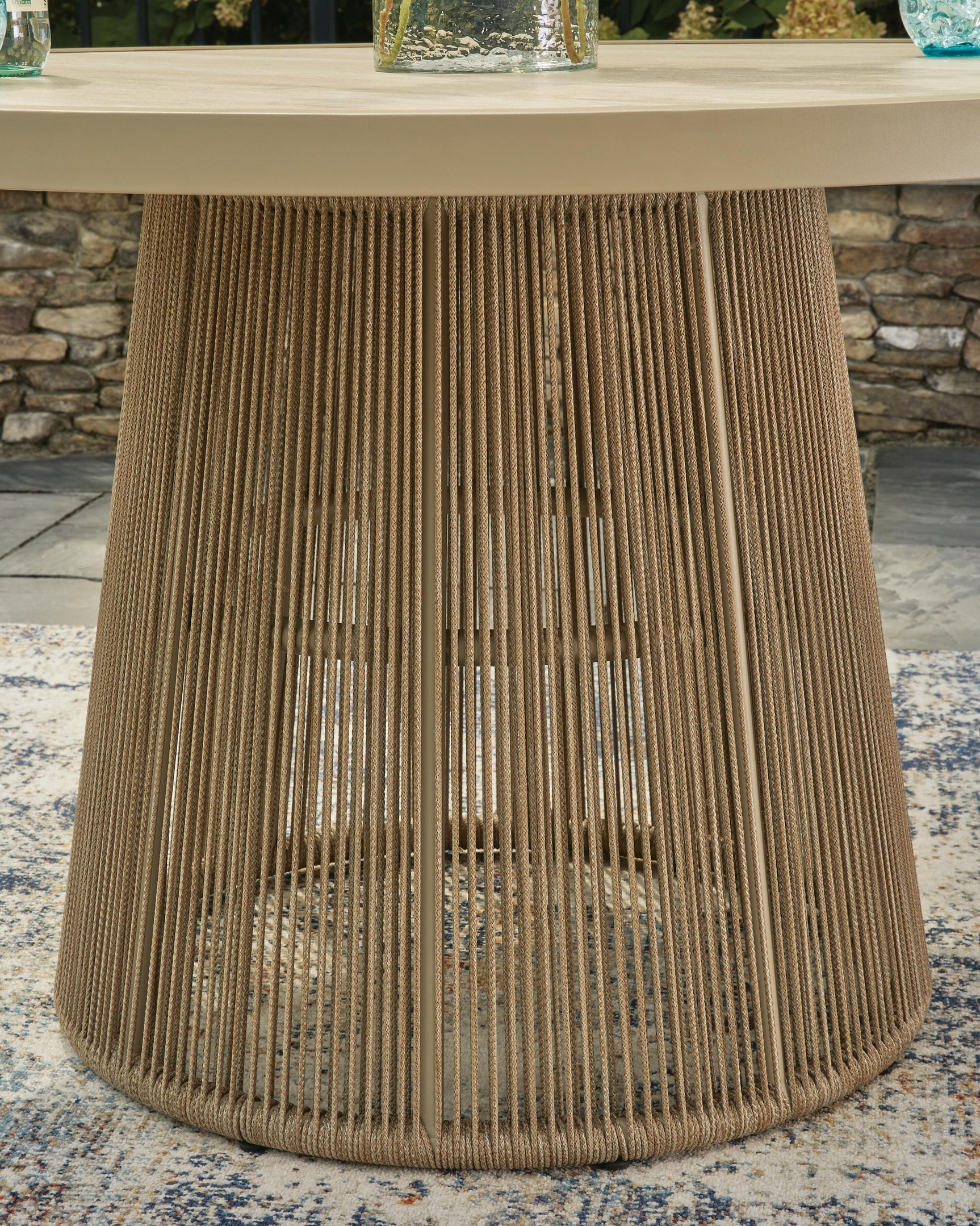 Ocean Park Beige Outdoor Dining Table