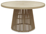 Ocean Park Beige Outdoor Dining Table