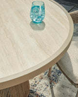 Ocean Park Beige Outdoor Dining Table