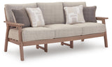 Cliffs Beach Driftwood Outdoor Sofa with Cushion
