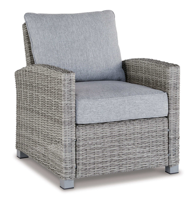 Naples Beach Light Gray Lounge Chair w/Cushion - Ornate Home