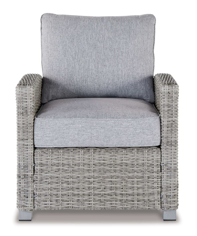 Naples Beach Light Gray Lounge Chair w/Cushion - Ornate Home