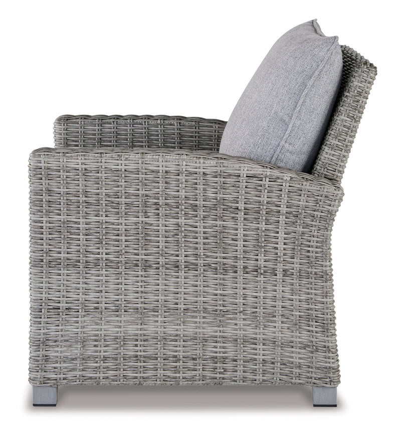 Naples Beach Light Gray Lounge Chair w/Cushion - Ornate Home