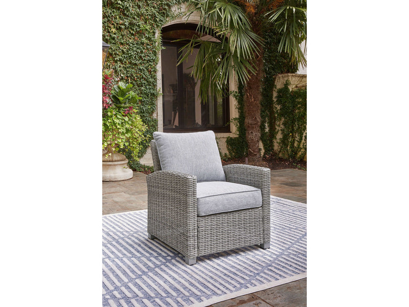 Naples Beach Light Gray Lounge Chair w/Cushion - Ornate Home