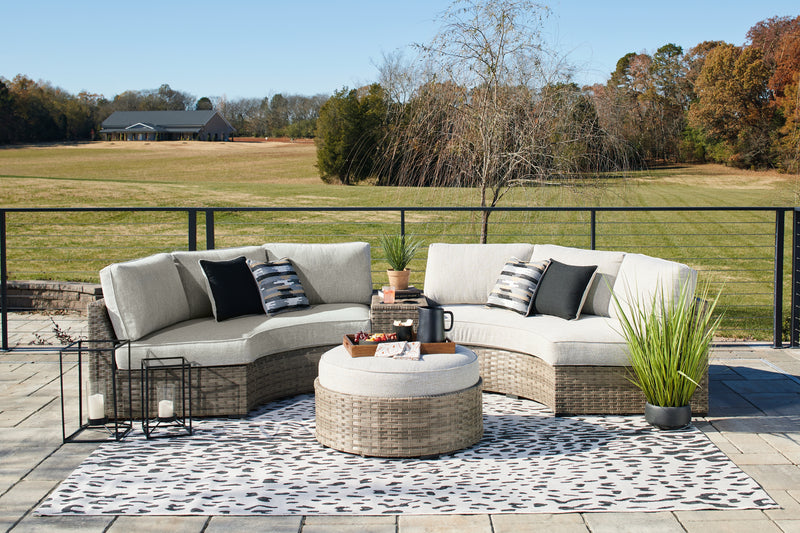 Calworth Beige 4-Piece Outdoor Sectional - Ornate Home