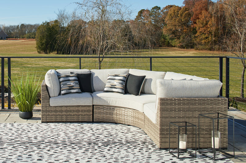 Calworth Beige 3pc Outdoor Sectional - Ornate Home