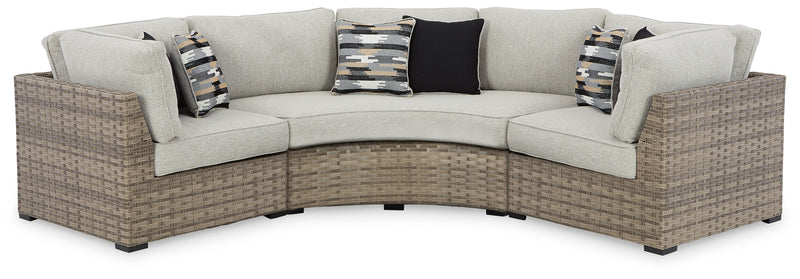 Calworth Beige 3pc Outdoor Sectional - Ornate Home