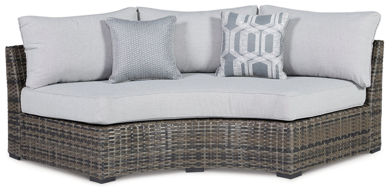 Harbor Court Gray 3-Piece Outdoor Sectional - Ornate Home