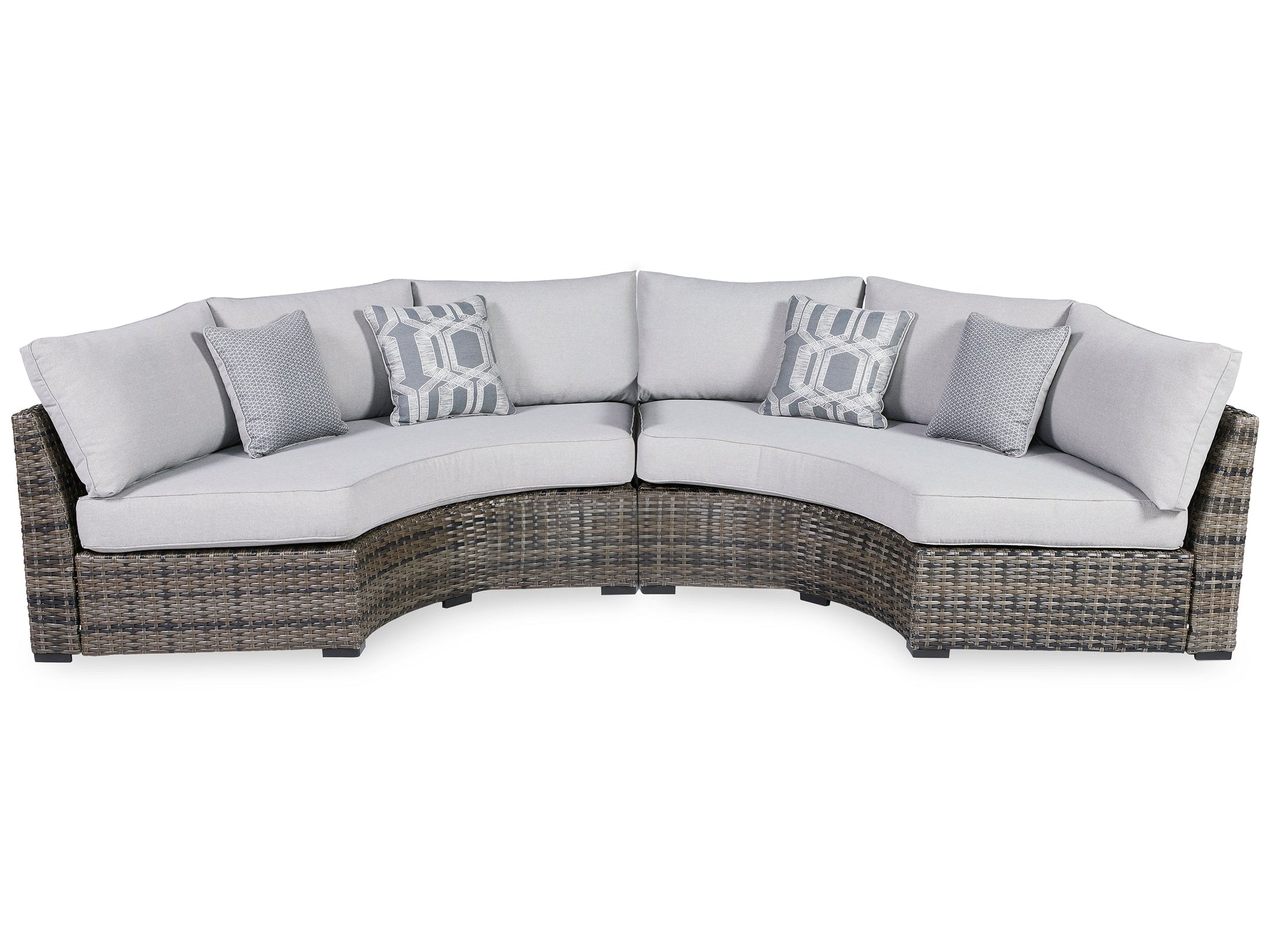 Harbor Court Gray 2-Piece Outdoor Sectional - Ornate Home