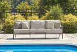 North Island Gray Outdoor Sofa with Cushion
