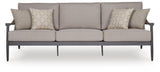 North Island Gray Outdoor Sofa with Cushion