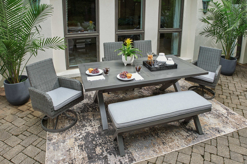 Elite Park Gray Outdoor Dining Table - Ornate Home