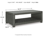 Elite Park Gray Outdoor Coffee Table and End Table