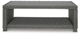 Elite Park Gray Outdoor Coffee Table and End Table