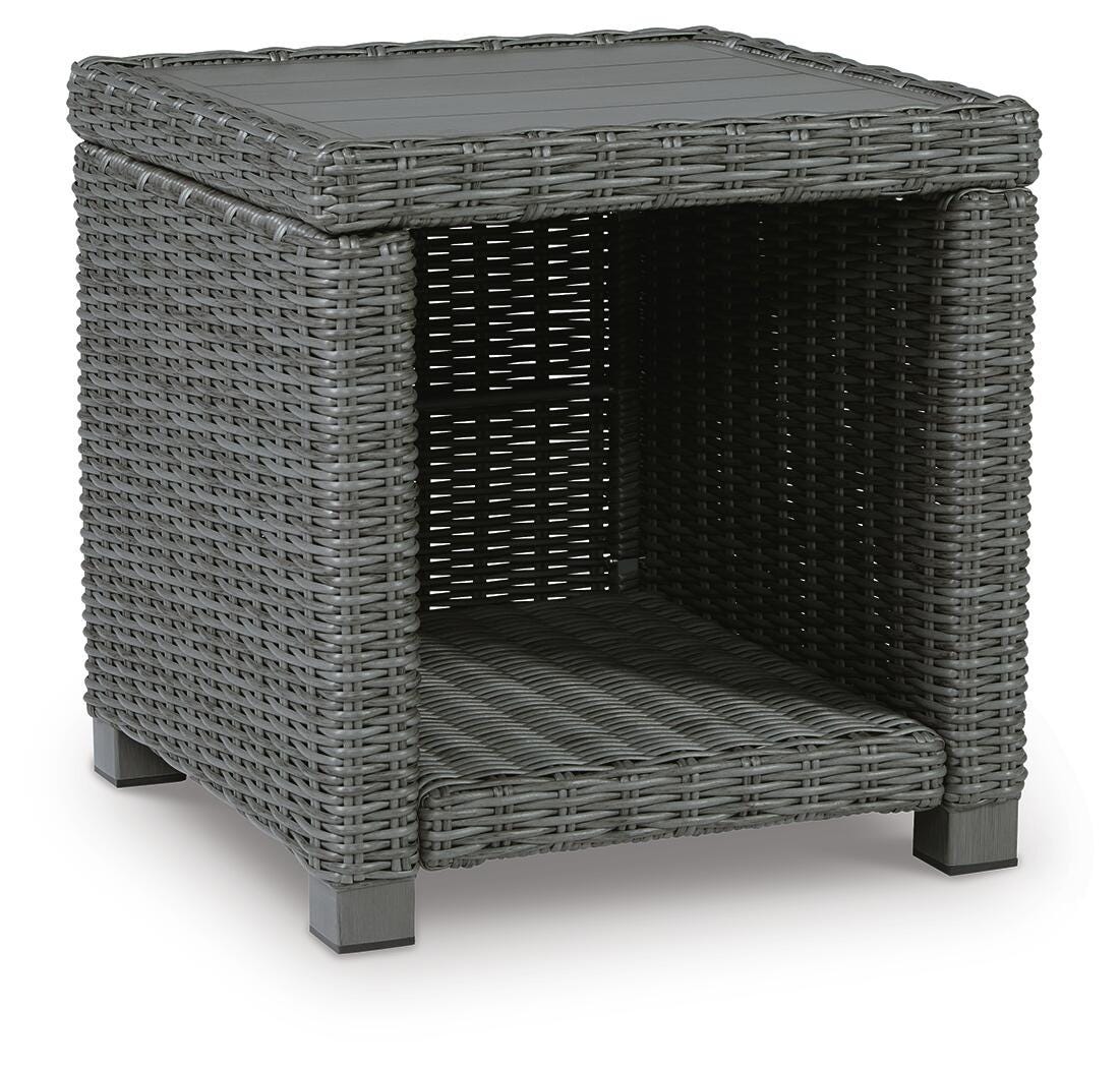 Elite Park Gray Outdoor Coffee Table and End Table