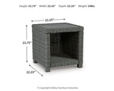 Elite Park Gray Outdoor Coffee Table and End Table