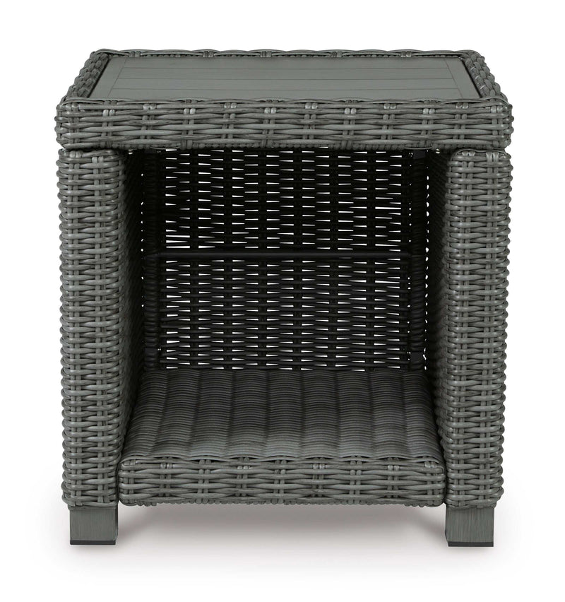 Elite Park Gray Outdoor End Table - Ornate Home