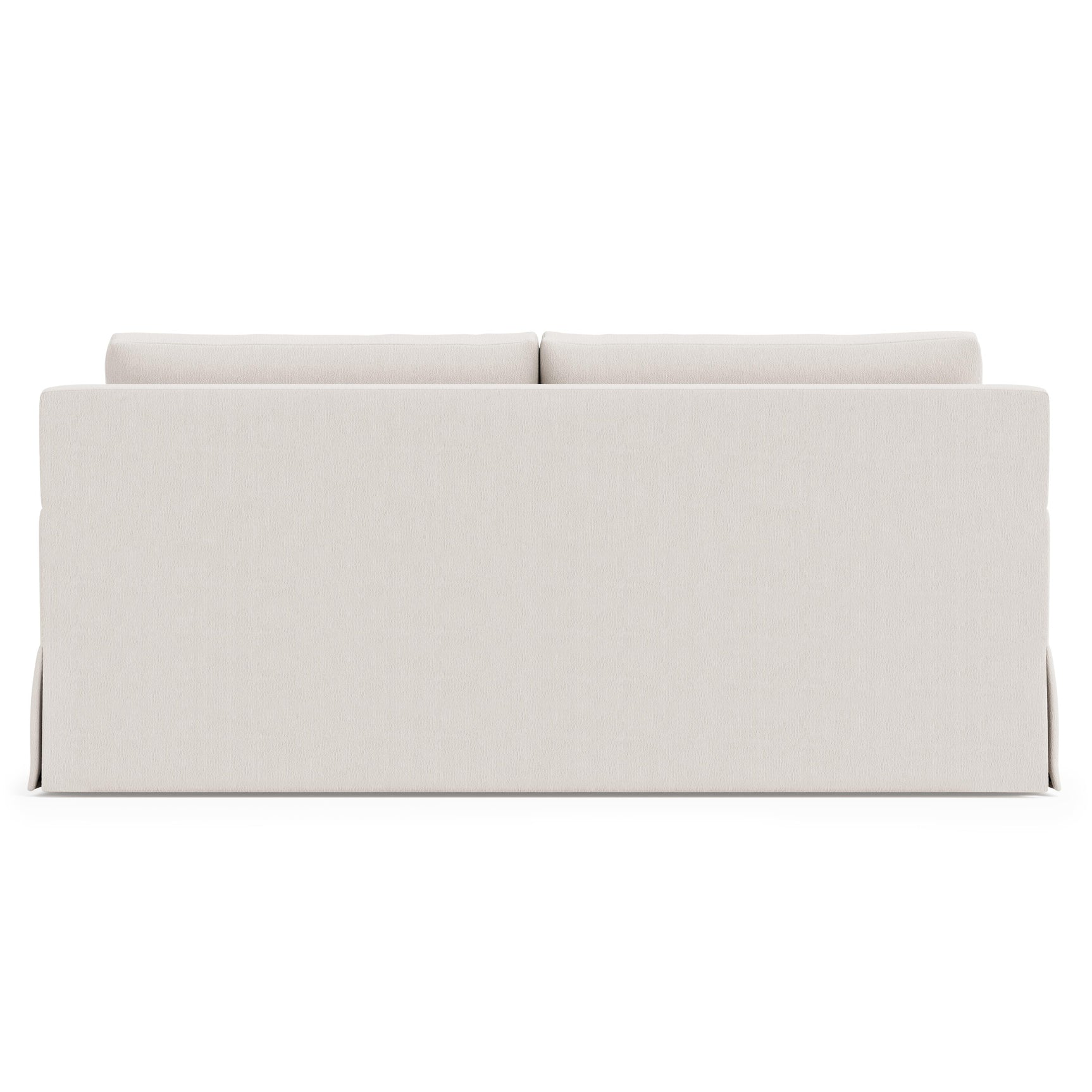 Sutton White Loveseat Without Pillows