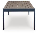 Mabry Shores Navy Blue/Driftwood Outdoor Dining Table