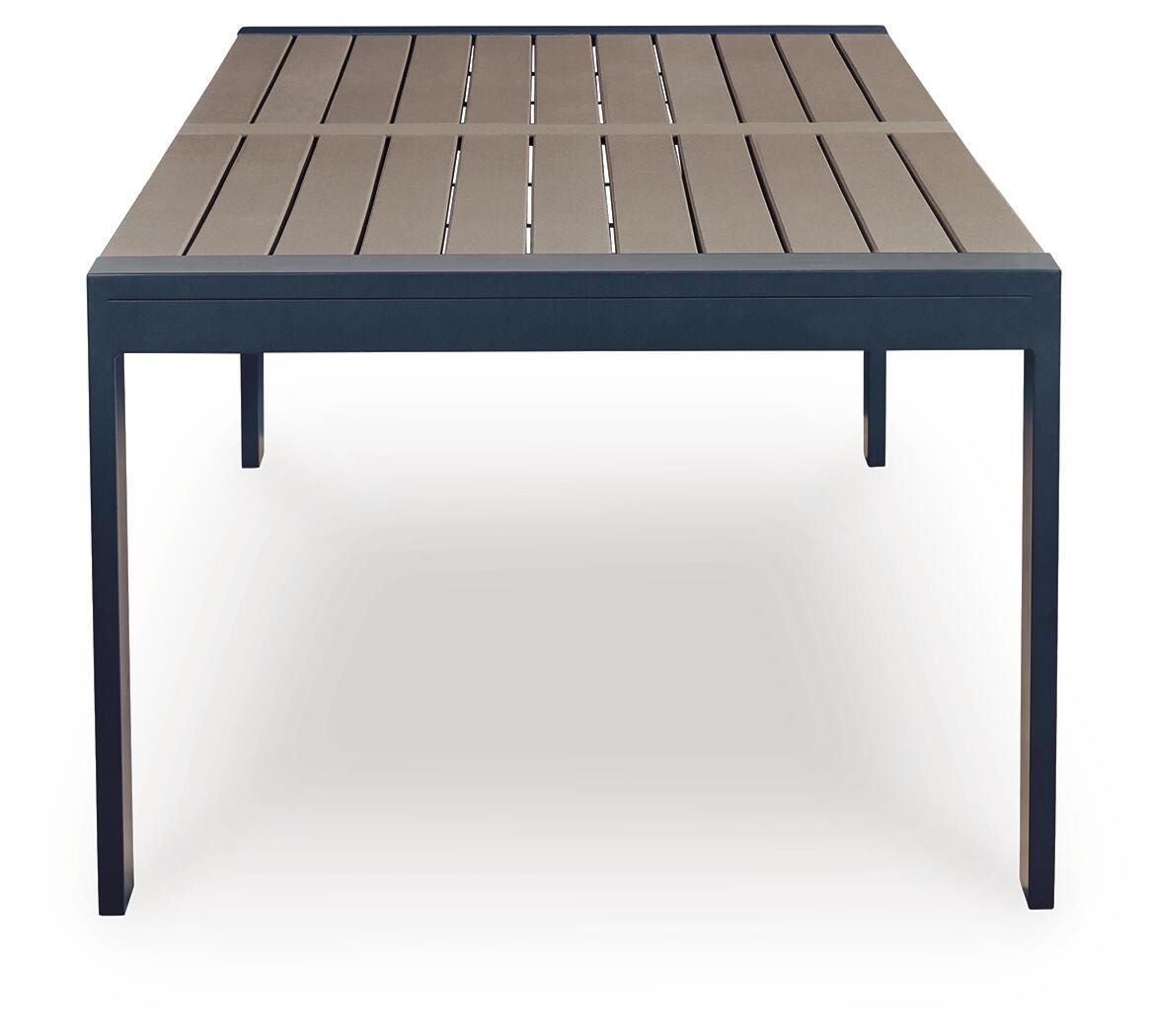 Mabry Shores Navy Blue/Driftwood Outdoor Dining Table