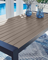Mabry Shores Navy Blue/Driftwood Outdoor Dining Table