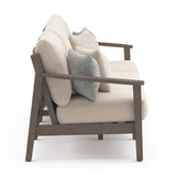 Adams Lane Dark Brown/Beige Outdoor Sofa