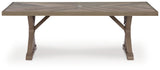 Revare Beach Beige Outdoor Dining Table