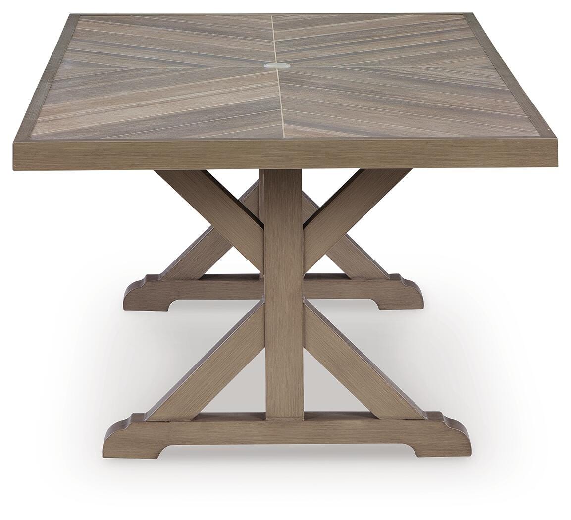 Revare Beach Beige Outdoor Dining Table