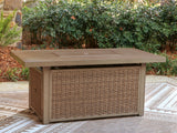 Revare Beach Beige Outdoor Fire Pit Table