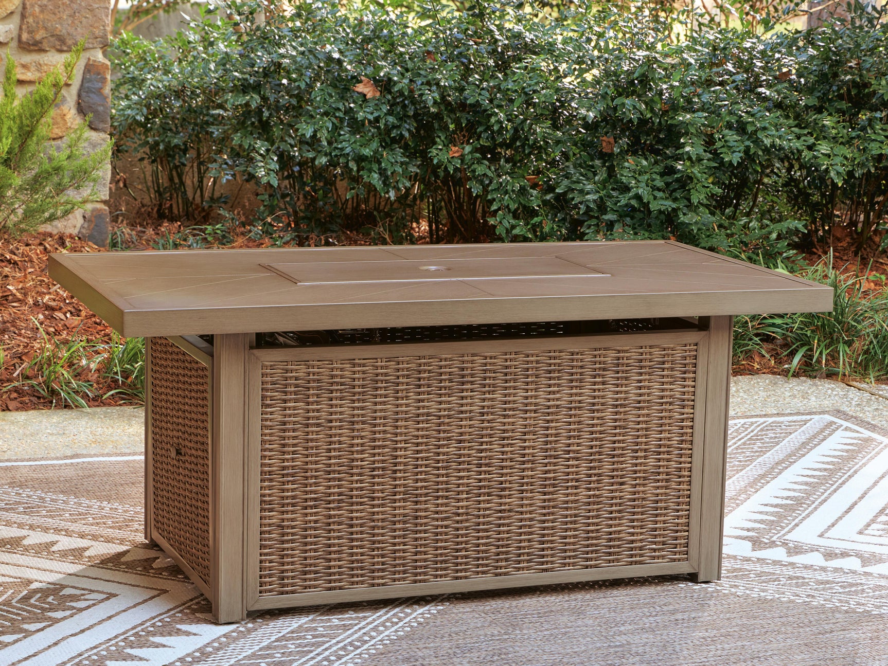 Revare Beach Beige Outdoor Fire Pit Table