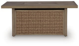 Revare Beach Beige Outdoor Fire Pit Table