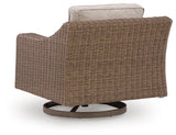 Revare Beach Beige Swivel Lounge with Cushion