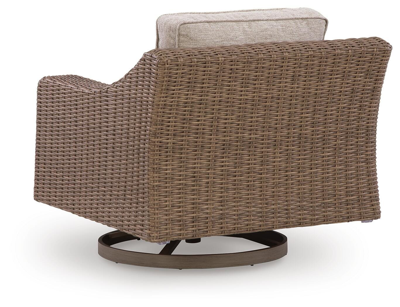 Revare Beach Beige Swivel Lounge with Cushion