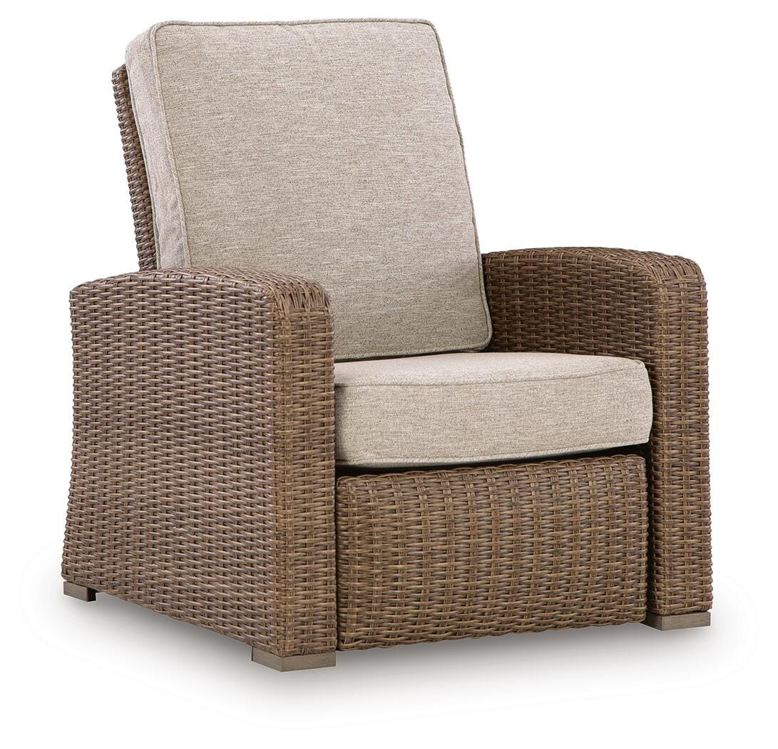Revare Beach Beige Outdoor Recliner