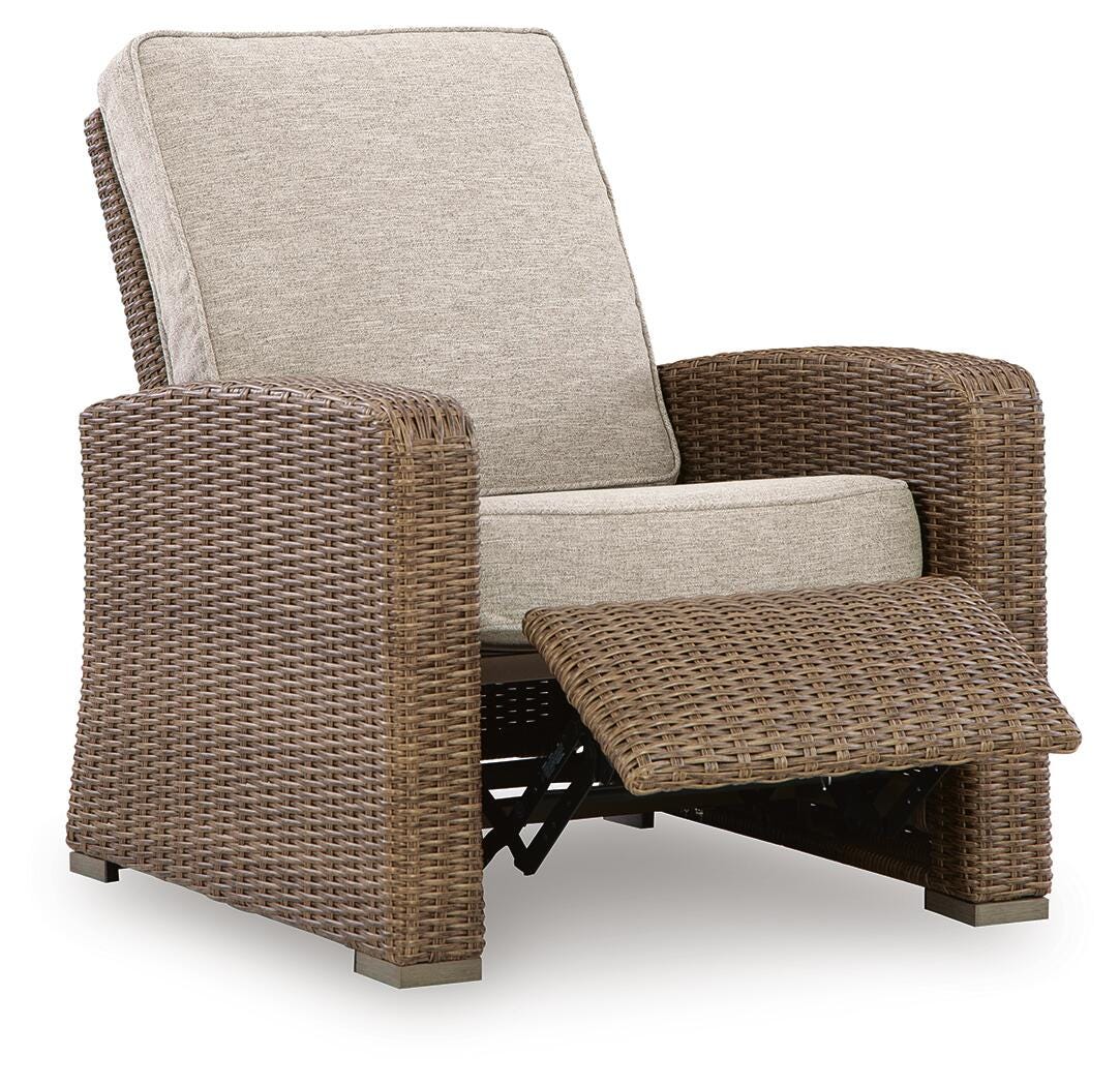 Revare Beach Beige Outdoor Recliner