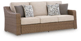 Revare Beach Beige Outdoor Sofa with Cushion
