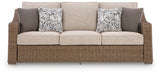Revare Beach Beige Outdoor Sofa with Cushion