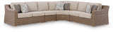 Revare Beach Beige 4-Piece Outdoor Sectional