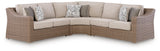 Revare Beach Beige 3-Piece Outdoor Sectional