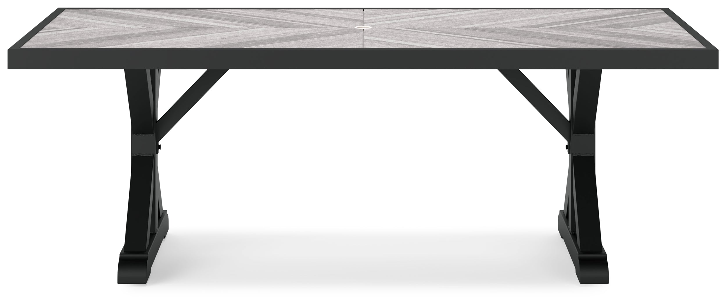 Beachcroft Black/Light Gray Outdoor Dining Table - Ornate Home