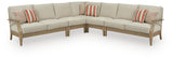 Clare View Beige 5-Piece Outdoor Sectional