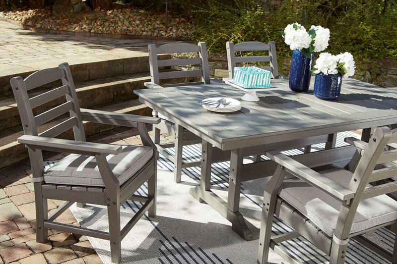Visola Gray Outdoor Dining Table - Ornate Home