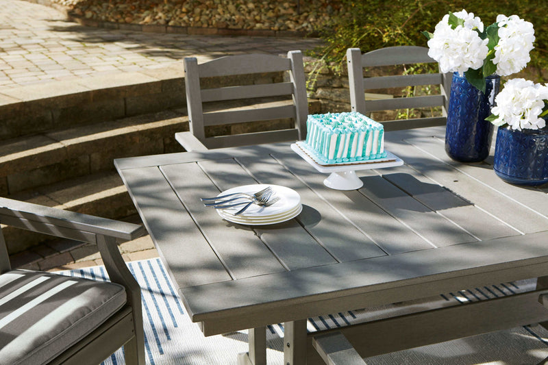 Visola Gray Outdoor Dining Table - Ornate Home