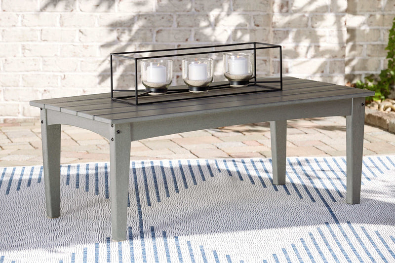 Visola Gray Outdoor Coffee Table - Ornate Home